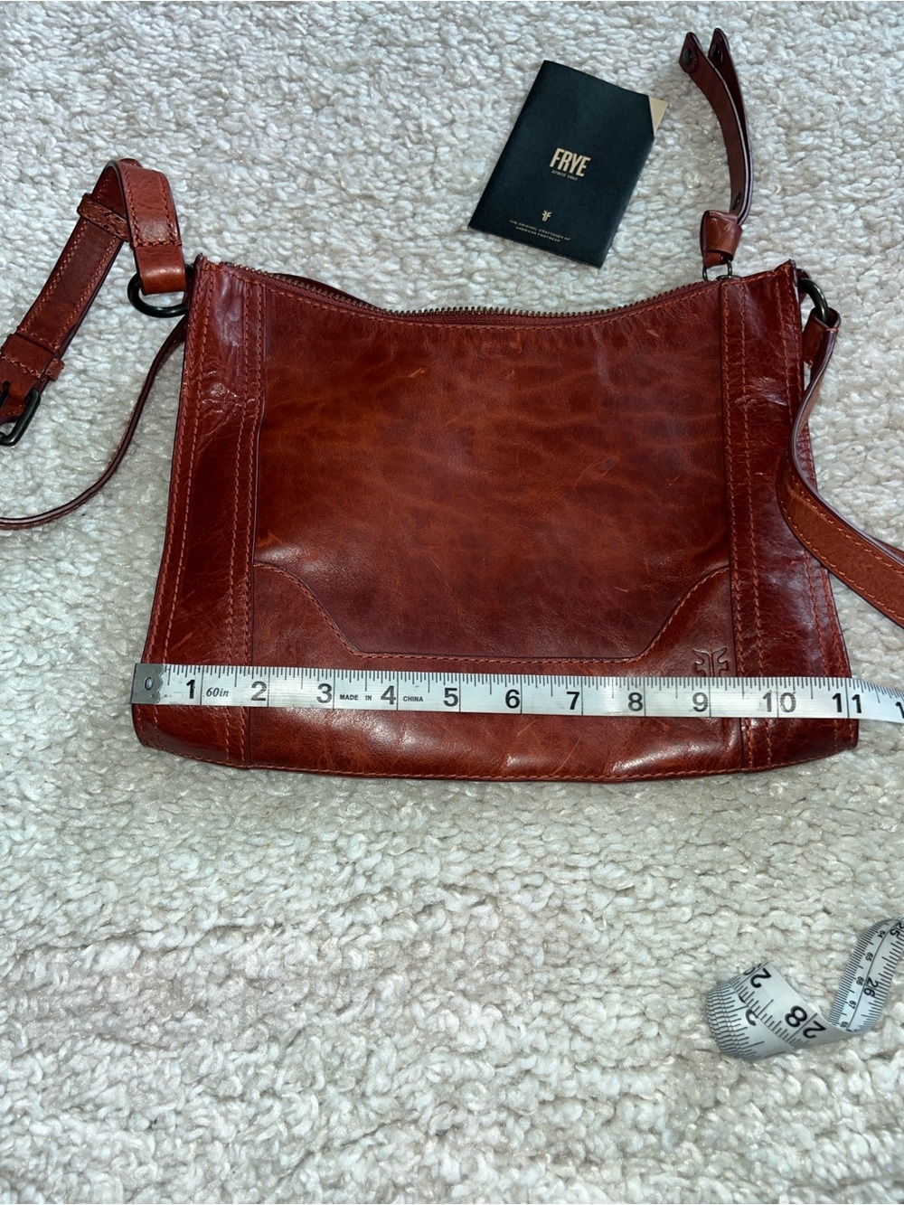 Frye leather crossbody messenger bag - Picture 13 of 14